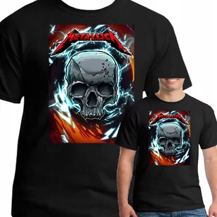 Koszulka Metallica Metal Prezent L 3075 Czarna - Koszulki męskie - miniaturka - grafika 1