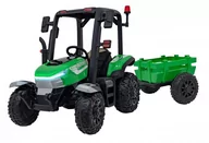 Pojazdy elektryczne dla dzieci - Traktor BLAST Z Przyczepką Zielony - miniaturka - grafika 1