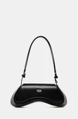 Torebki damskie - Diesel torebka skórzana PLAY PLAY CROSSBODY cross body kolor czarny X10221.PR227 - miniaturka - grafika 1