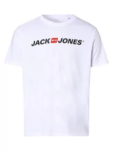 Jack & Jones - T-shirt męski  JJECorp, biały - Koszulki męskie - miniaturka - grafika 1