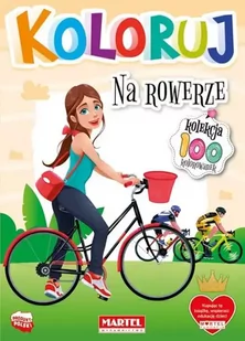 Koloruj - Na rowerze - Kolorowanki, wyklejanki - miniaturka - grafika 1