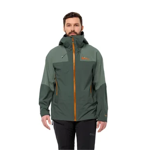 Męska kurtka górska Jack Wolfskin Jack Wolfskin ALPSPITZE TOUR 3L JKT M black olive - S - Kurtki narciarskie - miniaturka - grafika 1