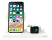Ładowarki do telefonów - Stacja Ładująca Belkin Boost Charge 2w1 do iPhone Apple Watch Biała 7.5W - miniaturka - grafika 1