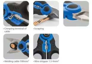 NOŻYCZKI DO KABLI I PRZEWODÓW 161mm King Tony - Nożyce i noże - miniaturka - grafika 3