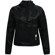 Kurtki i kamizelki sportowe damskie - Damska kurtka Under Armour  Run Anywhere Anorak-BLK M - miniaturka - grafika 1