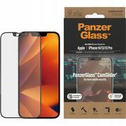 Szkła hartowane na telefon - PanzerGlass Szkło hartowane Ultra-Wide Fit CamSlider do Apple iPhone 14/13/13 Pro - miniaturka - grafika 1