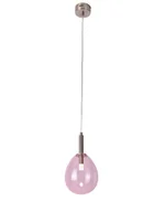 Lampy sufitowe - LUNO Lampa Wisząca Lukka LUNO styl nowoczesny szkło różowy 50133209 - miniaturka - grafika 1