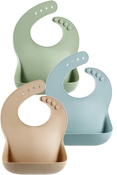 ŚLINIAK SILIKONOWA 3x DLA DZIECI DO KARMIENIA WODOODPORNE MIĘKKIE WYGODNE