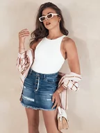 Spódnice - Spódnica jeansowa URBAN CHARM niebieska Dstreet CY0456-XS - miniaturka - grafika 1