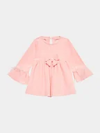 Sukienki i spódniczki dla dziewczynek - Jamiks Sukienka elegancka Roseline JZG248 Różowy Regular Fit - miniaturka - grafika 1