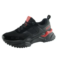 Sneakersy damskie - Sneakersy damskie BIG STAR JJ274A410 czarne - miniaturka - grafika 1