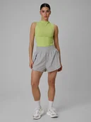 Spodenki damskie - 4F Spodenki treningowe szybkoschnące damskie - szare XS - miniaturka - grafika 1