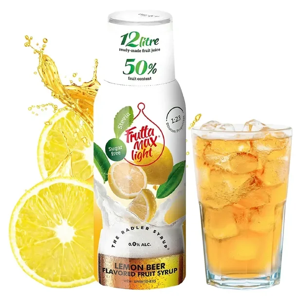 Syrop Smakowy Do Saturatora Wody Fruttamax Radler Light 500ml Cytryna Light