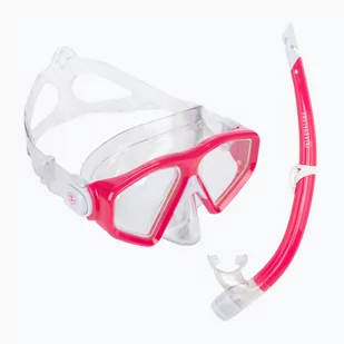 Zestaw do snorkelingu Aqualung Saturn Combo transparent/pink - Maski do nurkowania - miniaturka - grafika 1