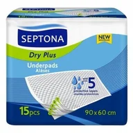 Pieluchy dla dorosłych - SEPTONA Septona Dry Plus podkłady higieniczne zapachowe x 15 szt - miniaturka - grafika 1
