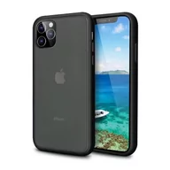 Etui i futerały do telefonów - D-Pro Matte Hybrid Case Etui Obudowa iPhone 11 (Black) - miniaturka - grafika 1