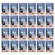 Mokra karma dla kotów - Brit Pouch Gravy Fillets with Salmon 24 x 85 g - miniaturka - grafika 1