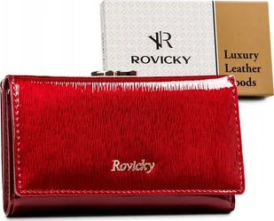 Rovicky Portfel damski z lakierowanej skóry naturalnej Rovicky NoSize - Portfele - miniaturka - grafika 1