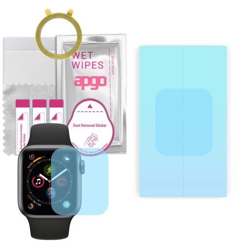 1x folia ochronna hydrożelowa do Apple Watch 4 (40mm) - apgo HD HQ FLEX Smartwatch Hydrogel Protection Ochrona na ekran smartwatcha