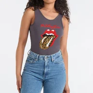 Odzież ciążowa - Body Amplified The Rolling Stones Leopard Tongue Ladies Bodysuit-M - miniaturka - grafika 1