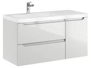 Szafka Wisząca Z Umywalką ETH 90 cm D Lewa - Kaszmir Wysoki Połysk - Szafki łazienkowe - miniaturka - grafika 1