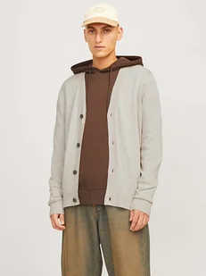 Jack & Jones Kardigan w kolorze beżowym - Swetry męskie - miniaturka - grafika 1
