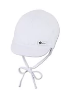 Czapki damskie - Sterntaler Unisex dziecięca czapka z daszkiem lniana czapka dziecięca, biała, normalna, biały, 37 - miniaturka - grafika 1