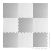 Maty piankowe - Duża mata piankowa puzzle piankowe 180x180cm 9szt Ricokids szara - miniaturka - grafika 1