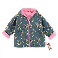 Kurtki i płaszcze dla dziewczynek - Sigikid Dwustronna kurtka z bawełny organicznej, różowa/niebieska, normalna - miniaturka - grafika 1