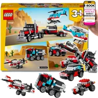 Klocki - LEGO® 31146 3w1 – HELIKOPTER + CIĘŻARÓWKA + WYŚCIGÓWKI ZESTAW LEGO PREZENT NA URODZINY, DZIEŃ DZIECKA, ŚWIĘTA + EBOOK-3 - miniaturka - grafika 1