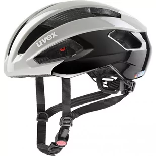 UVEX Rise Helmet, szary/czarny 52-56cm 2022 Kaski szosowe S4100550315 - Kaski rowerowe - miniaturka - grafika 2