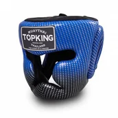 Kaski bokserskie i maski - Top King Kask Bokserski Sparingowy TKHGSS-01BU Super Star Blue - miniaturka - grafika 1