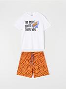 Piżamy męskie - Sinsay - Bawełniana piżama Garfield - pomarańczowy - miniaturka - grafika 1