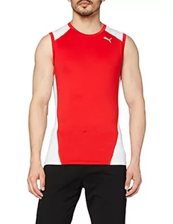 Koszulki męskie - Puma męska Cross The Line sleeveles stop T-Shirt, czerwony, s 515099 05 - grafika 1