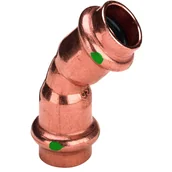 Łączniki, trójniki, kształtki - Kolano 45° 15 mm LW/LW PROFIPRESS W VIEGA - miniaturka - grafika 1