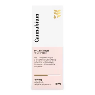 CANNABIUM Cannabium Full Spectrum 15% Supreme 10 ml CANN210 - Suplementy naturalne - miniaturka - grafika 1