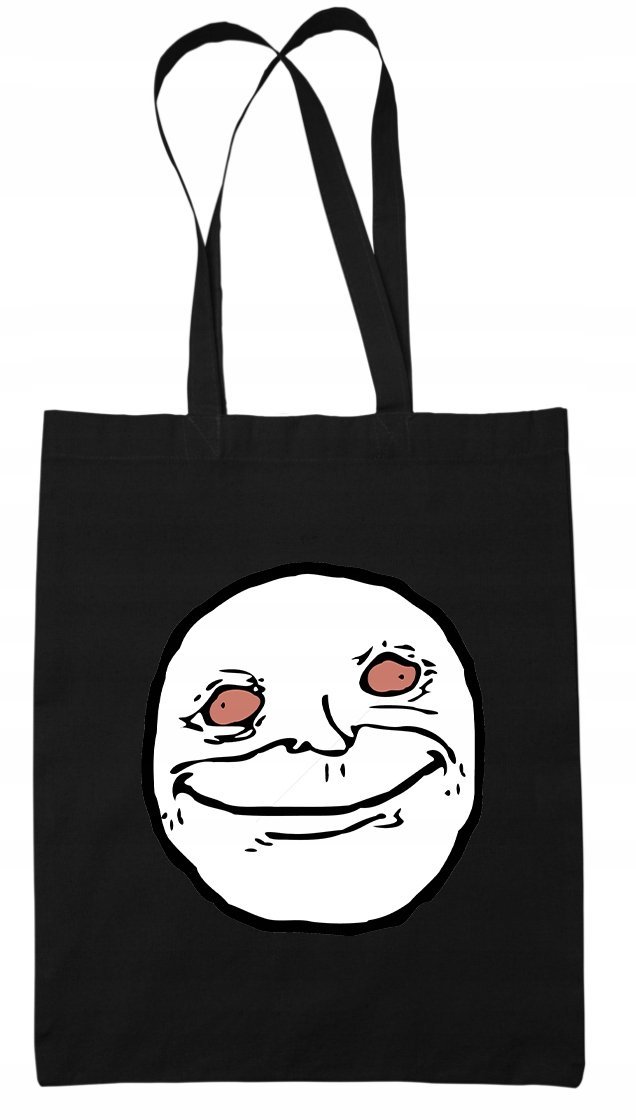 Torba Na Ramię EKO bawełniana Trollface Mem Meme