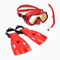 Maski do nurkowania - Zestaw do snorkelingu dziecięcy Aqualung Hero Set red/gold - miniaturka - grafika 1