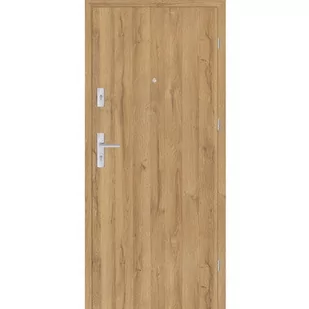 Drzwi wejściowe wewnątrzlokalowe Zeus 90 cm prawe dąb grand - Drzwi zewnętrzne - miniaturka - grafika 1