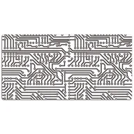 Podkładki na biurko - Mata ochronna z nadrukiem Układ scalony 120x60 cm, Dywanomat - miniaturka - grafika 1