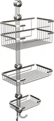Koszyki łazienkowe - Andex CLASSIC Koszyk potrójny, chrom 041CC - miniaturka - grafika 1