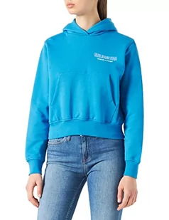 JACK&JONES damska bluza z kapturem JJXX JXBAILEY LS Relaxed Vint Hoodie SN Sweatshirt, jaskrawy niebieski/szczegóły: jasny biały nadruk CALI 6, S - Bluzy damskie - miniaturka - grafika 1