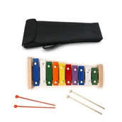 Instrumenty perkusyjne - Dzwonki Diatoniczne 10 dźwiękowe X10 + Pokrowiec + Pałki - miniaturka - grafika 1