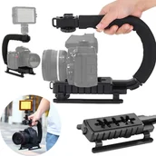 Akcesoria fotograficzne - UCHWYT STABILIZUJĄCY DO KAMERY CANON NIKON SONY - miniaturka - grafika 1