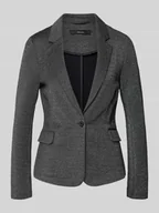 Marynarki i żakiety damskie - Żakiet krótki o kroju regular fit z dodatkiem bawełny model ‘JULIA’ - miniaturka - grafika 1