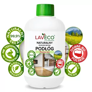 LAVECO Naturalny płyn do mycia podłóg – powiew lat - 0,5 l - Środki do podłóg i mebli - miniaturka - grafika 1