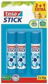 Kleje biurowe - tesa Klebestift ecoLogo 2+1 10g blau - miniaturka - grafika 1