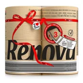 Papier toaletowy - Beżowy papier toaletowy Renova Double Faced 4R - miniaturka - grafika 1