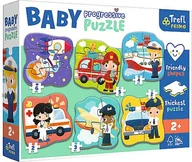 Puzzle - Puzzle dla dzieci Baby Progressive - Zawody i pojazdy wiek 2+ - miniaturka - grafika 1