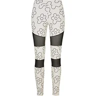 Legginsy - Urban Classics Damskie legginsy Tech Mesh AOP, Miękki kwiat morski, M - miniaturka - grafika 1